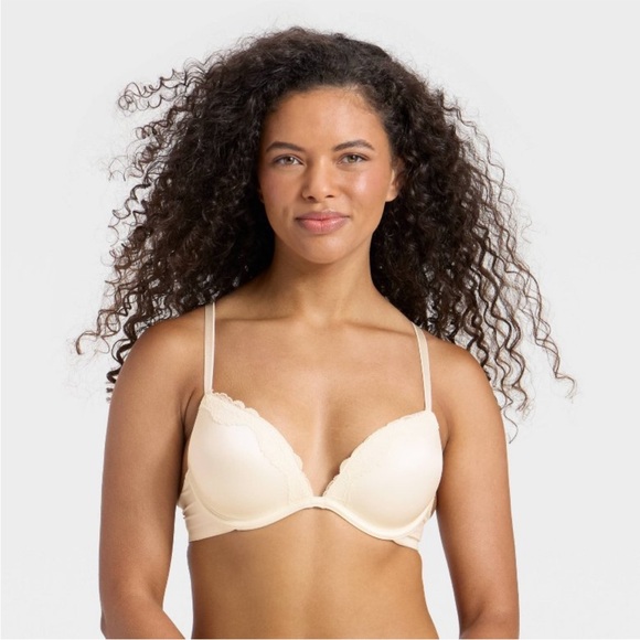 Wild Fable 34C Lace Trim Super Push Up Bra - NWT - Picture 1 of 6